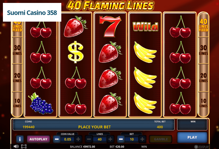 40 Flaming Lines