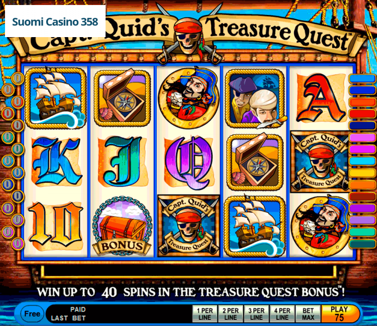 Free slot machine captain treasure