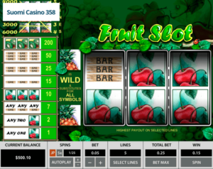 Fruit Slot 3 Reels