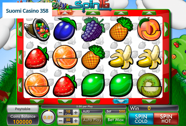 Horn Of Plenty Spin 16