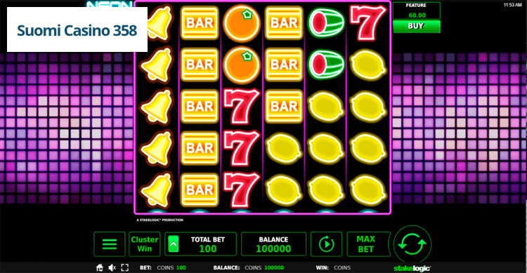 Neon Cluster Wins