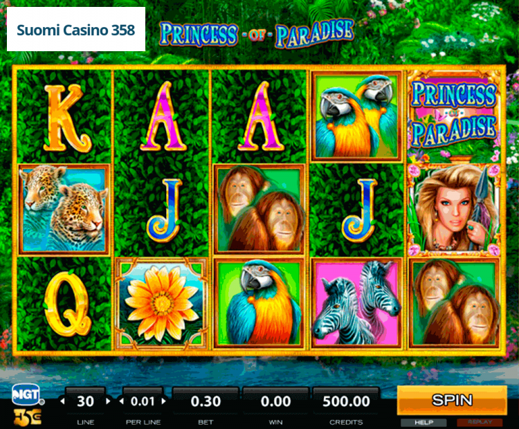 Play princess of paradise slot