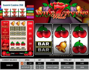 Wild Sevens 3 Reels