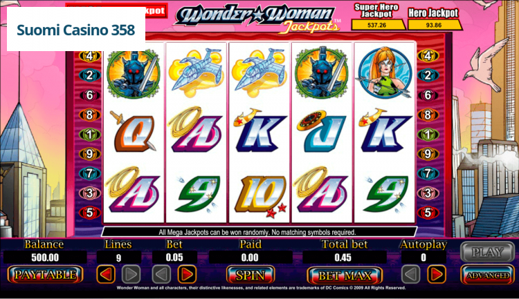 Wonder Woman Jackpots