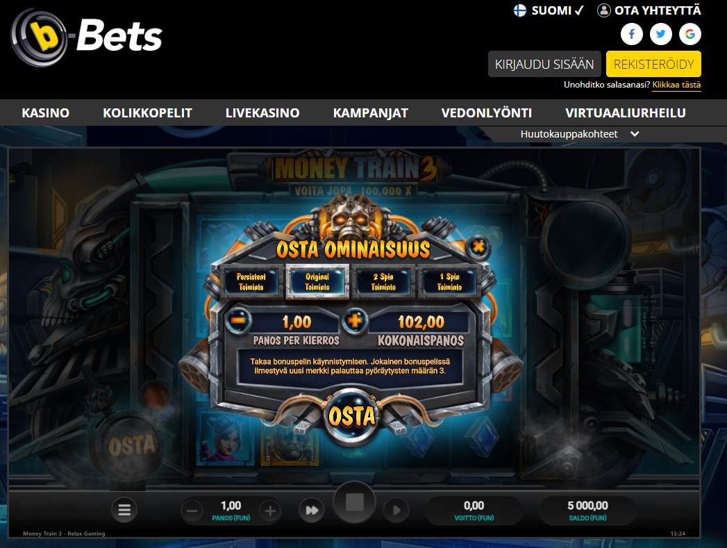 b-bets money train